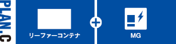 リーファーコンテナ・MG（発電機）2点セット